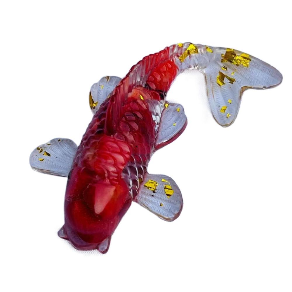 Resin Epoxy Crystal Gravel Carp Ornament Home Decoration Crystal Fish Figure Home