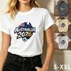 Australia 2026 Flag Soccer Graphic T-shirt Women's Sports Fan Short Sleeve