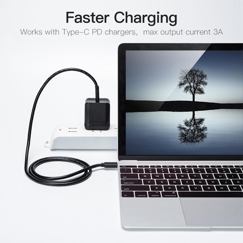 100 Вт USB C - Type C кабель C - C USB C PD быстрая зарядка провод зарядного устройства шнур для Samsung Xiaomi Redmi Oneplus iPhone USB C кабель