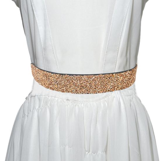 Женский ремень, регулируемая эластичная лента, блестящие стразы, широкая противоскользящая одежда, подходящая нескользящая узкая талия, платье, пояс, аксессуар для одежды