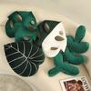 Nordic Wind Simulation Leaf Throw Pillow Plush Toy Tropical Green Plant Doll Home Sofa Pillow Rag Doll
