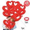 18-дюймовые шары-сердца из фольги с крючком Красные шары-сердца Декорации для вечеринки ко Дню святого Валентина, помолвки, свадьбы Принадлежности