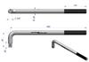 Uchwyt 3/4 Wzmocniony Typu L 450Mm Waryński