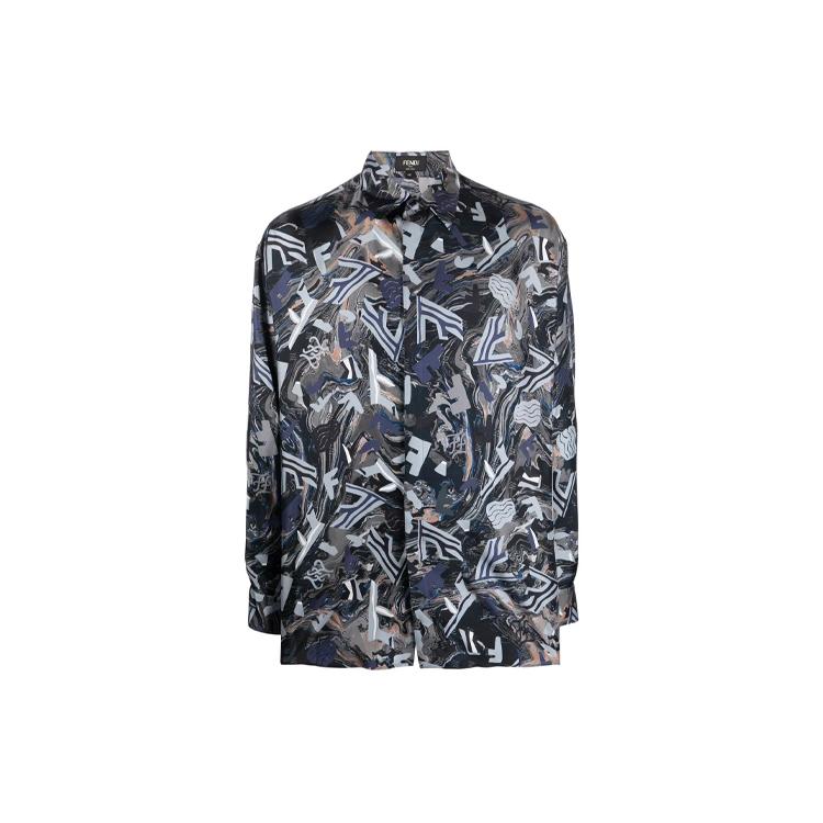 FENDI Silk Fragment Shirt FS0876AITAF0DUC