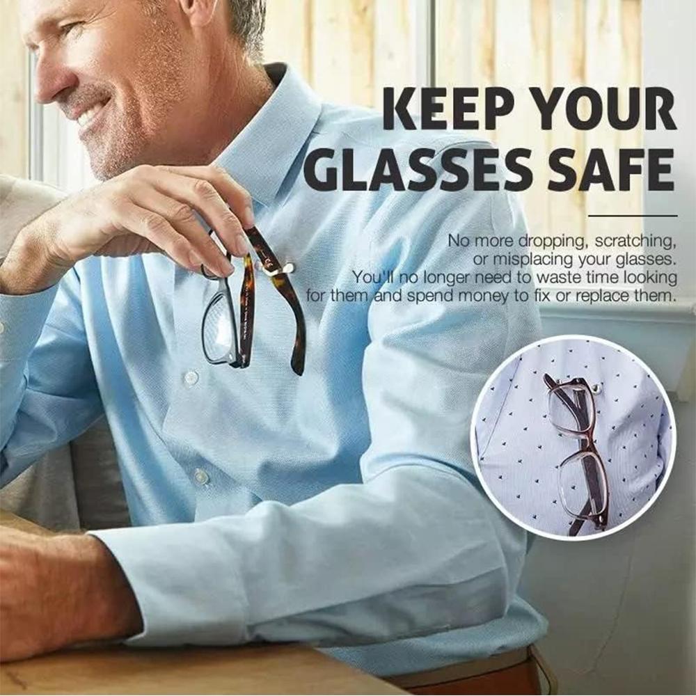 Магнитный держатель для очков Стильный и практичный аксессуар для тех, кто носит очки