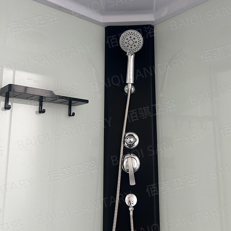 Fan-Shaped Curved Shower Room for Home, Hotel, or B&B