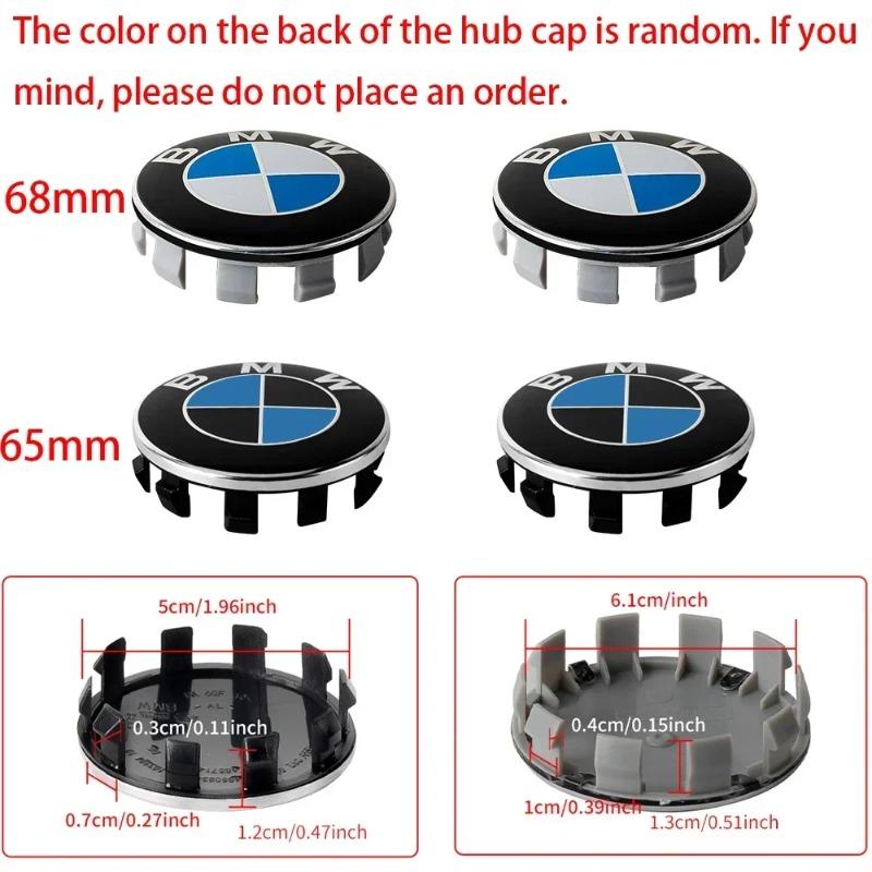 4 шт. 56 мм 68 мм Эмблема BMW для колпаков ступиц колес BMW для BMW 3 серии 5 серии E60 E90 F10 F30 E46 E39 X5 E53 E70 E38 Z4