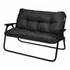 Bench Cover Aluminum with Back Bench Relaxation Cushion Cover Black UC-1685
