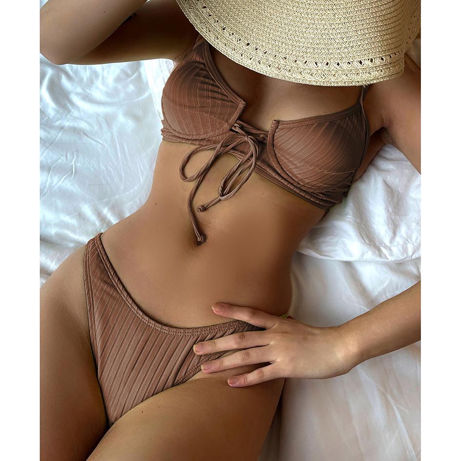 Push up Bikinis 2025 Mujer Swimsuit Women Female Swimwear Sexy Bikini Set 2 Piece Brazilian Thong Bikini Suit Summer Beach Wear