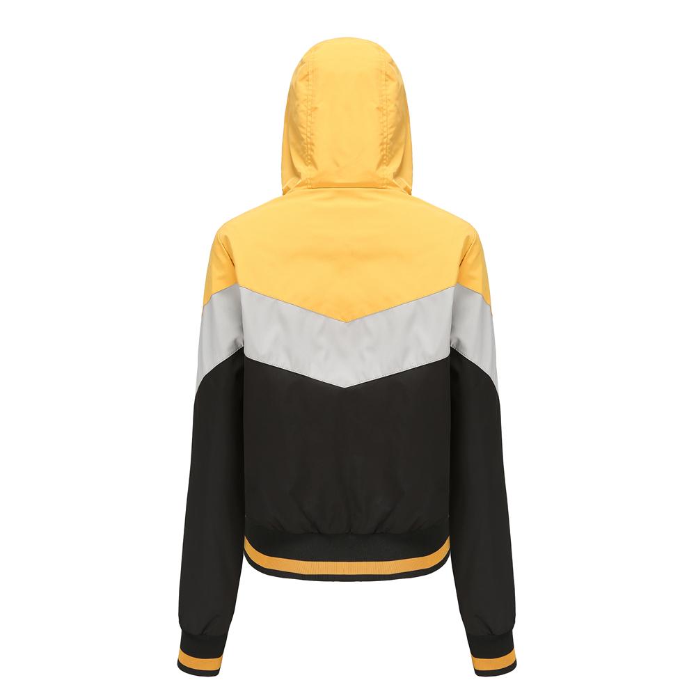 Женские ветровки Тонкая застежка-молния Куртки с капюшоном Легкий дождевик Короткий плащ Весна Осень Ветровка Уличная повседневная одежда