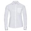 Russell Collection Womens/Ladies Classic Cotton Poplin Easy-Care Long-Sleeved Shirt