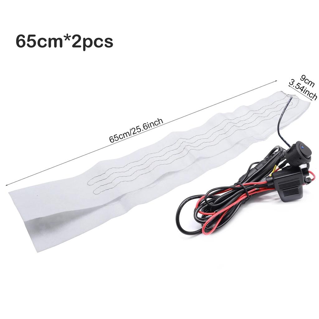 130 см универсальный автомобильный чехол на руль с подогревом, нагреватель DIY Kit Pad, зимний синий переключатель лампы, грелка для рук, 12 В, термоаксессуары