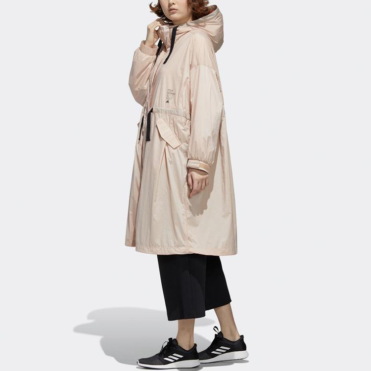 Adidas Casual Sports Hooded Jacket Women Outerwear Pearl-Pink GF0120