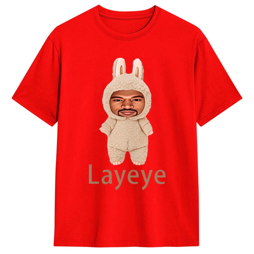 Kanye Wests Layeye TShirt Summer Pure Cotton TShirts For Unisex Casual Tee Shirt Short Sleeve Y2K Casual Tees