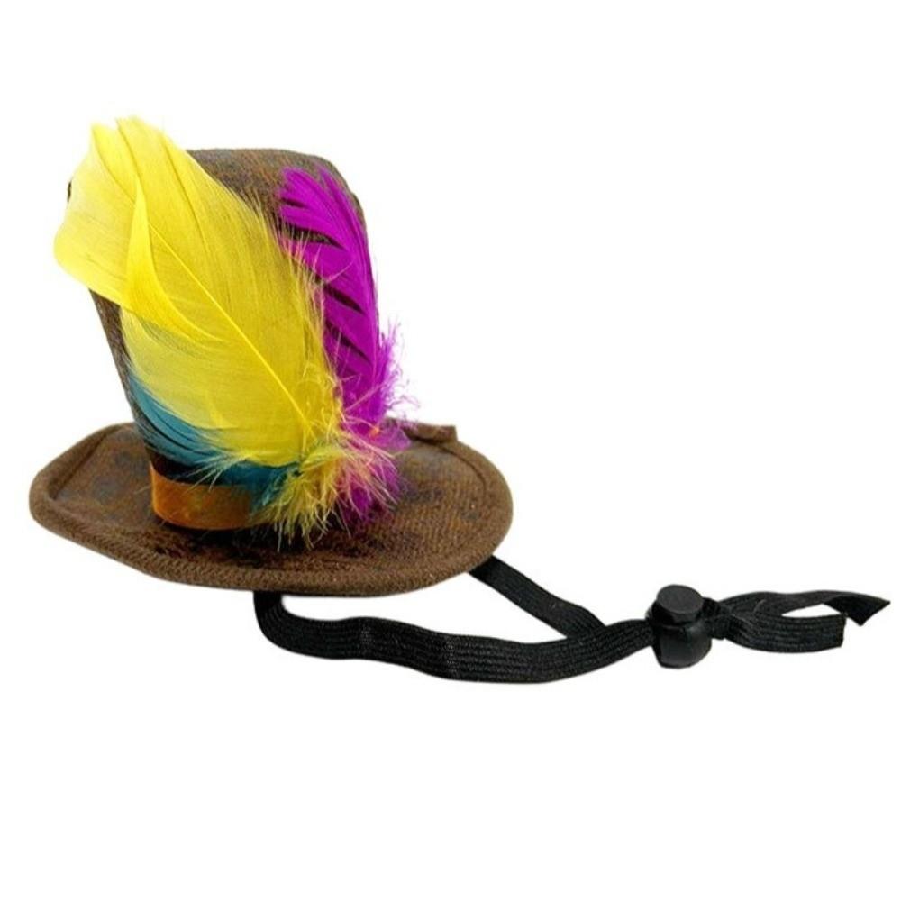 Dress Up Easter Costume Hat Headpiece Feathered Tall Hat Festival Party Top Hat Halloween Props