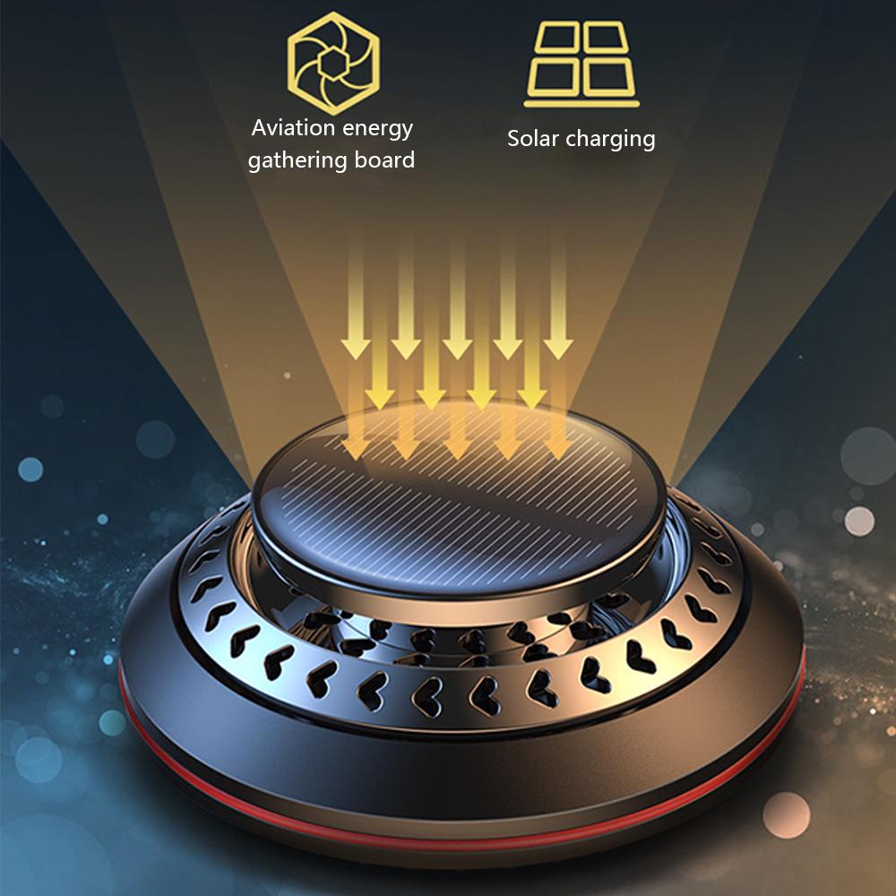 Solar-Powered Car Diffusers For Essential Oils For Car Accessory Decoration