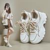 Платформенные кроссовки «папины кроссовки» женские летние новые трендовые универсальные красивые легкие повседневные белые кроссовки