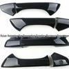 Honda Accord 2008-2013 Накладка ручки двери: Глянцевая защитная оболочка из углеродного волокна черного цвета