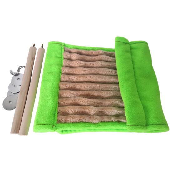 Гамак для хомяка, двухслойный, подвесной, устойчивый к укусам, удобный, мягкий на ощупь, сохраняет тепло, большое пространство