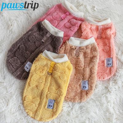 Зимняя теплая одежда для собак, флисовая куртка для собак, куртка для маленьких и средних собак, милый жилет для щенков, аксессуары для собак