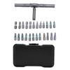 24 In 1 Ratchet Screwdriver Set with Case Steel Multi Bit DIY Ratchet Screwdriver Set for Household