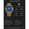 Новые мужские часы POEDAGAR Brand Luxury Leather Strap Водонепроницаемые спортивные кварцевые часы с хронографом, военные часы для мужчин