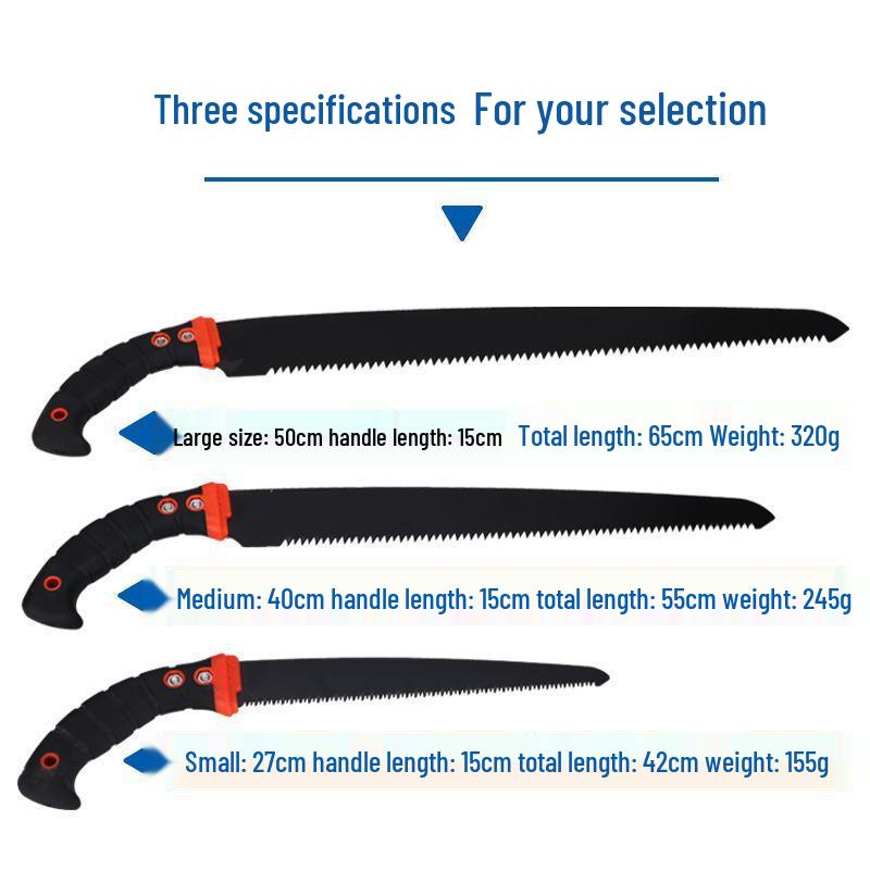 Садовая ножовка Big Tree - Большая электрофорезная ручная пила для валки и обрезки