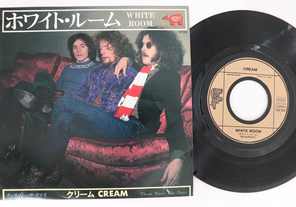 7inch Record CREAM - White Room / Those Were The Days 7DW0008 RSO 1981 Japan Rock Used