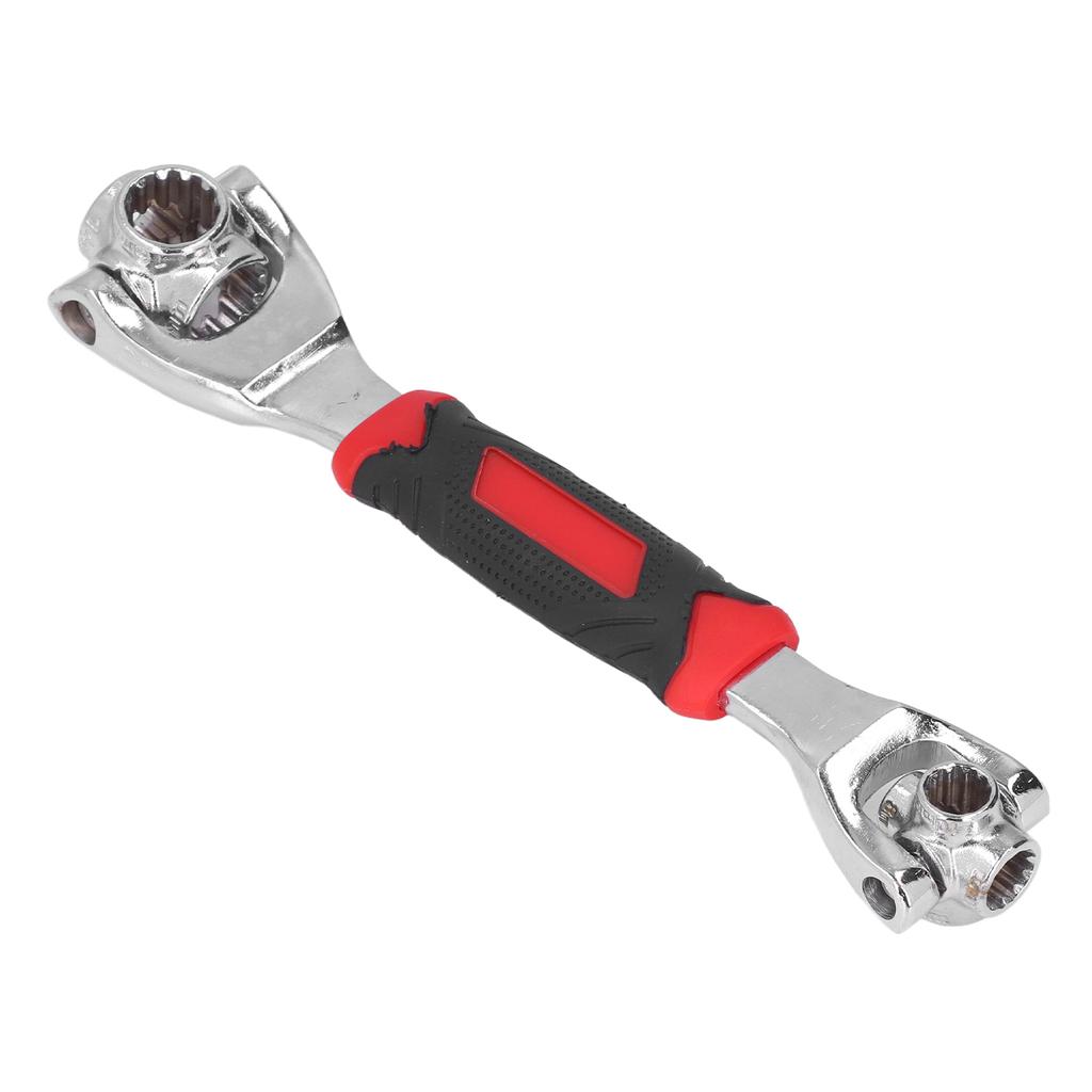 Socket Wrench 8 In 1 Anti Slip Handle Rotating Head Portable Alloy Steel Multifunction Wrench Tool
