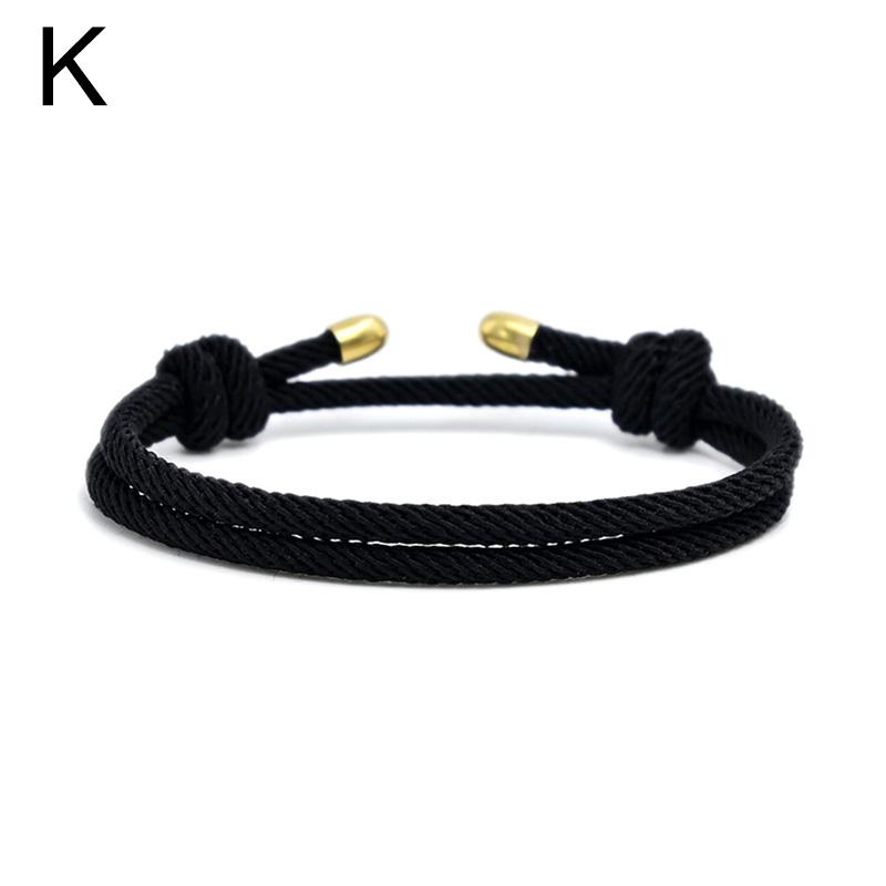 1 шт. модные регулируемые браслеты однотонные миланские веревочные браслеты ручной работы пара браслетов