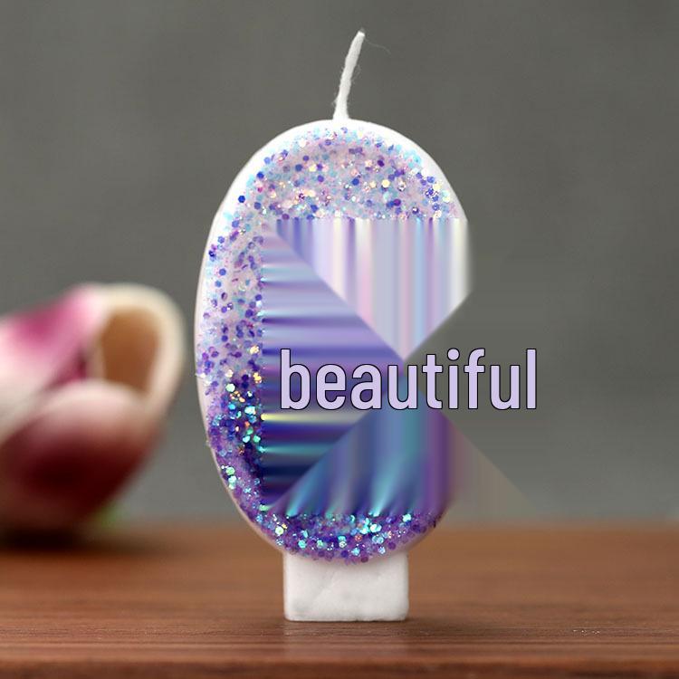 Cute Pink Bow Children's Birthday Candle Decoration for Cake