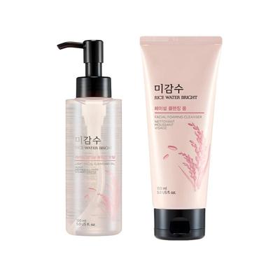 Rice Water Bright Cleansing Set – Facial Cleansing Foam 150ml & Light Cleansing Oil 150ml