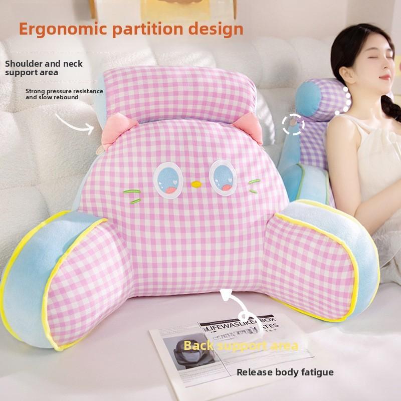 Dopamine Cartoon Bed Headboard Pillow Soft Cushion For Bed Sofa Lounge Relaxation