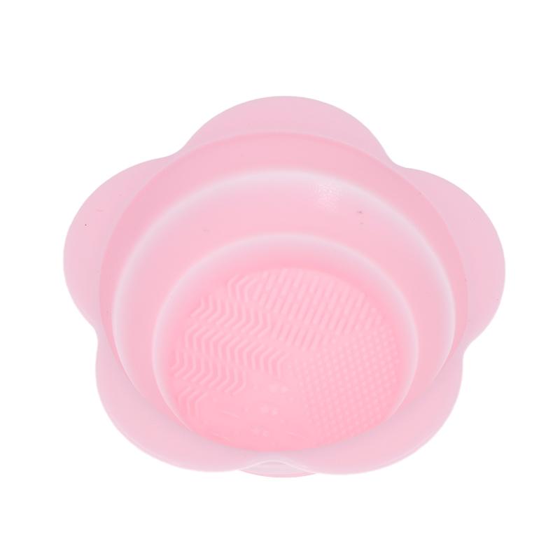 Silicone Makeup Brush Cleaner Folding Powder Puff Cleaning Bowl Eyeshadow Brushes Washing Soft Mat Beauty Tools Scrubber Box