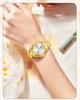 Fashion Ofns New Business Women Quartz Watch 3atm Waterproof Sun Pattern Dial Steel Strip Roman Scale Simple And Versatile