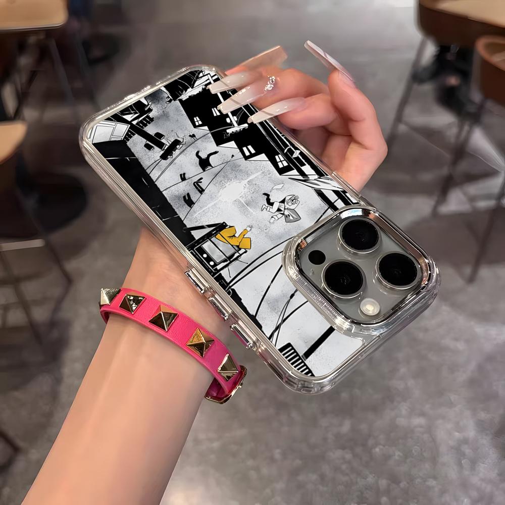 Чехол для телефона Little Game N-NightmareS для iPhone 17 Air 16 15 14 13 12 11 Pro Pro Max Plus Прозрачный Мягкий Чехол