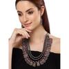 Shining Diva Fashion Latest Stylish Fancy Oxidised Silver Tribal Necklace Jewellery Set for Women