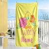 Warner Customized Name Beach Towel Super Soft & Absorbent Suitable for Swimming Gym Camping Yoga Vacation