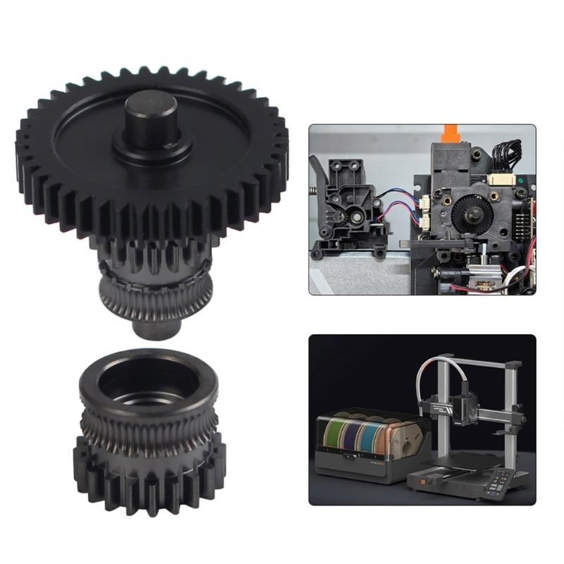 3D Printer Gear Set With Coating For 3D Printing Extruder Gear Enhances Filaments Transmission And Durability