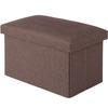 TITIROBA Storage Folding Storage Load Capacity Brown Stool, Ottoman, Chair, Box, Stylish, Footrest, 402525cm, 80kg,