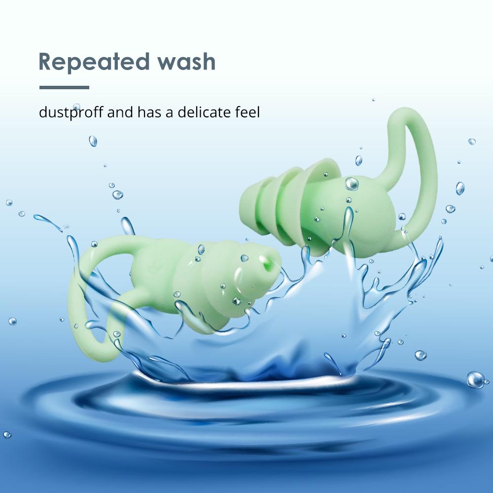 Shark Fin Earplugs Reusable Hearing Protection Soft Silicone Fashion Noise Cancelling Sleeping Ear Plugs for Sleeping Travelling