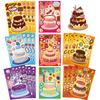 8 Cartoon Cakes Make A Face Face Change Sticker DIY Hand Account Small Card Mobile Phone Case Decoration