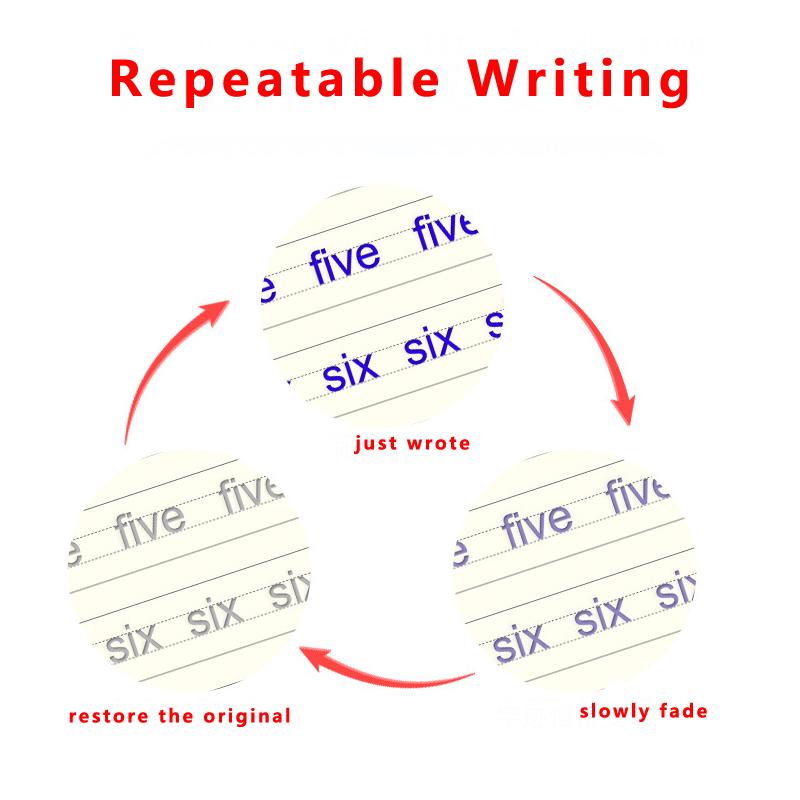 4 шт. Волшебная канавка Прописи Ручка Дошкольные учреждения Английская версия Детская каллиграфия Детская многоразовая книга для письма Свободное стирание