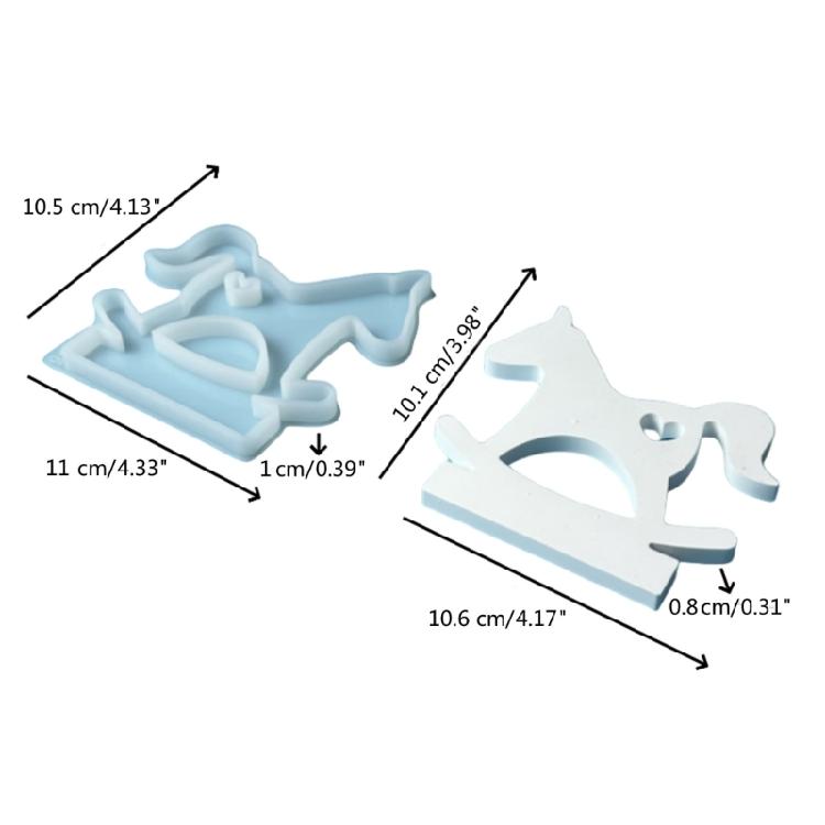 Подсвечники в виде сердец и лошадей, силиконовые формы, милый подсвечник в виде лошади, формы для смолы