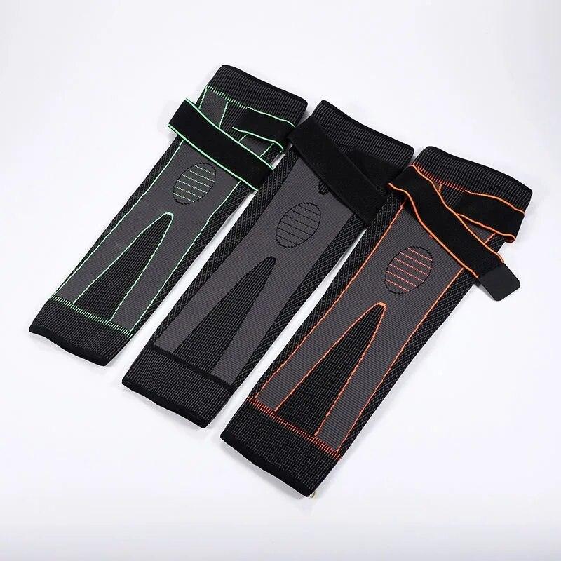 Расширенный кружевной наколенник Дышащий эластичный вязаный спортивный наколенник