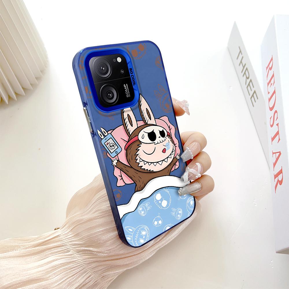 Окрашенный узор, цветной серебристый, двухсторонний, жесткий, противоударный чехол для телефона Xiaomi Redmi Poco