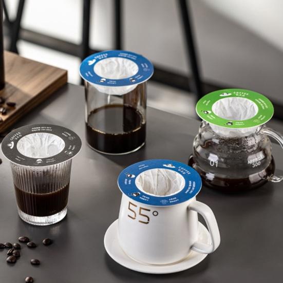 10 шт. одноразовые фильтр-пакеты для кофе, подвесные капельные фильтры для ушей, одноразовые портативные кофеварки