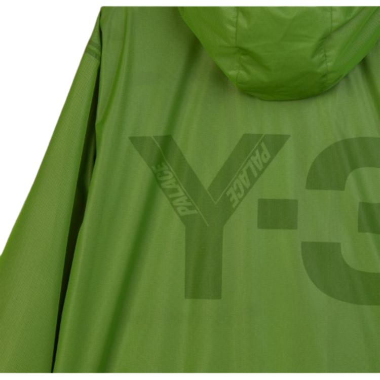 Y-3 X Palace Collaboration FW22 Цветные блоки Молния Логотип Принт Длинный рукав Куртка Унисекс Куртка Зеленая HN9871