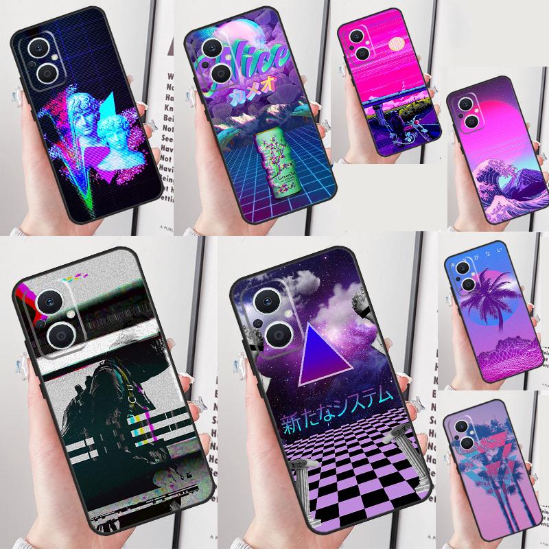 Vaporwave Art Phone Case For OPPO Reno 13 12 F 11 11F 8T 7 8 10 Pro OPPO Find X6 X8 Pro X3 X5 Lite Cover