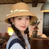Французский бант Соломенная кепка Пляжный козырек Кепка-панама Новая шляпа-ведро Солнцезащитная шляпа для путешествий